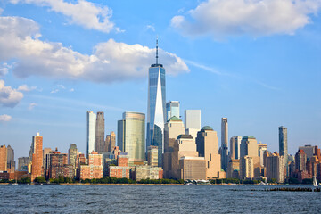 Manhattan Financial District skyline, New York City  - 652043247