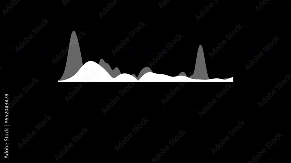 Wall mural audio spectrum waveform animation, music player spectrum with audio reactor, audio reactor spectrum 