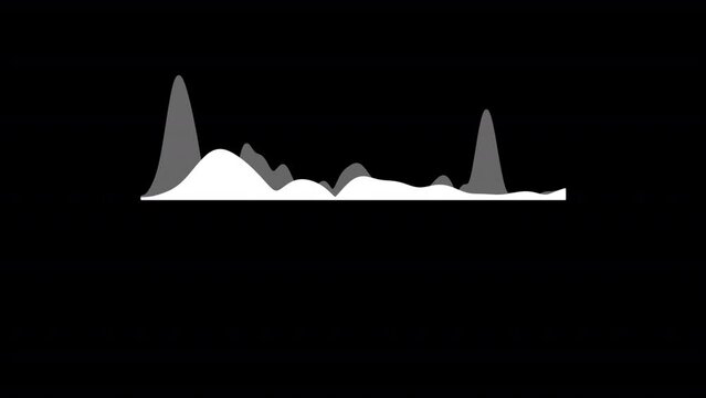 Audio spectrum waveform animation, Music player spectrum with audio reactor, audio reactor spectrum animation