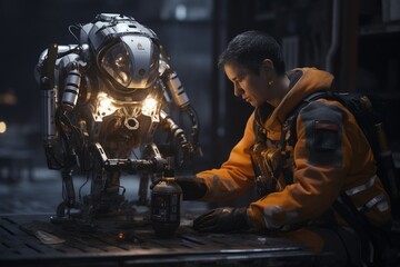welder at work, Generative AI