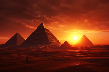 pyramids of giza, Generative AI