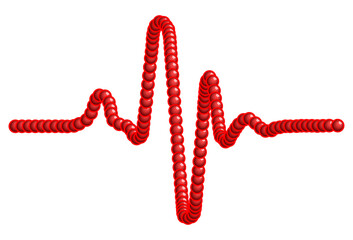 Abstract cardiogram illustration