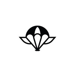 Parachute icon vector art