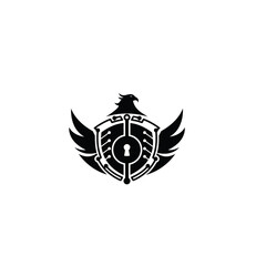 Eagle with Shield icon vector