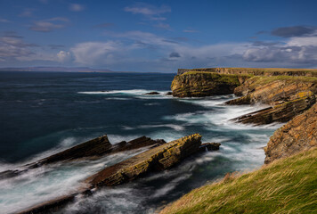 Coastline of the Orkney Islands.