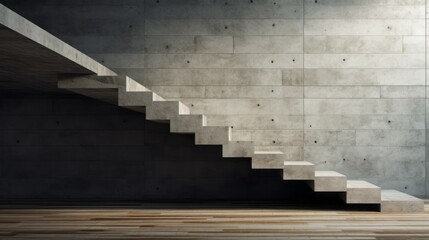 concrete staircase generated by AI.