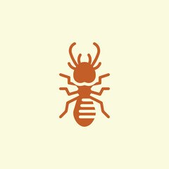 Aunt insect vector sign illustration.