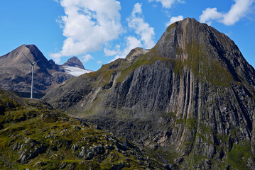 Fülhorn im Ägenetal mit Griesgletscher im Gebiet Nufenenpass, Kanton Wallis, Schweiz