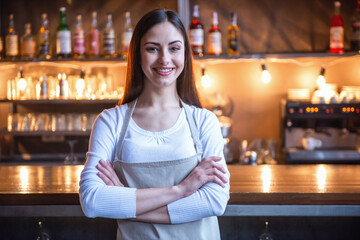 Beautiful female barista