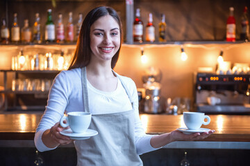 Beautiful female barista