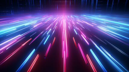 Obraz premium abstract background with neon light.