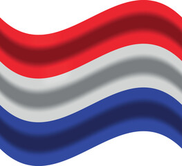 netherlands flag with wind icon