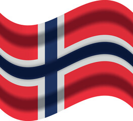 norway flag with wind icon