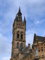 University of Glasgow, Scotland in a beautiful summer day, United Kingdom
