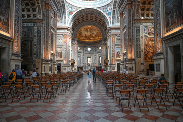 duomo chiesa Mantova arte pittura - obrazy, fototapety, plakaty
