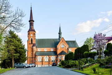 A beautiful church in the vicinity of Tarnów, Poland.