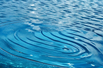 crystal clear water ripples