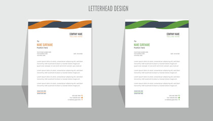 Clean Professional Corporate Business Marketing letterhead design Template