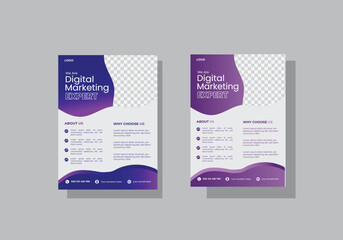Vector creative corporate flyer design