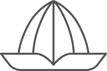 日用品の単品イラストアイコン　レモン絞り機