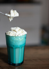 ice cream in a glass