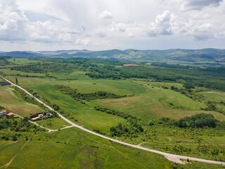 Aerial view of Vitosha Mountain, Bulgaria