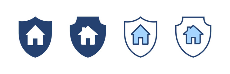 house insurance icon vector. house protection sign and symbol