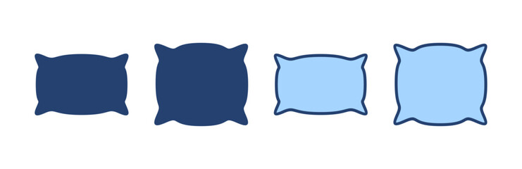 Pillow icon vector. Pillow sign and symbol. Comfortable fluffy pillow