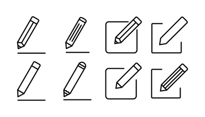 Edit icon vector. edit document sign and symbol. pencil