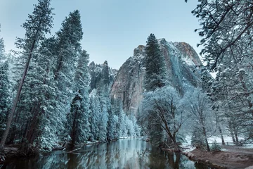 Poster Im Rahmen Winter in Yosemite © Galyna Andrushko