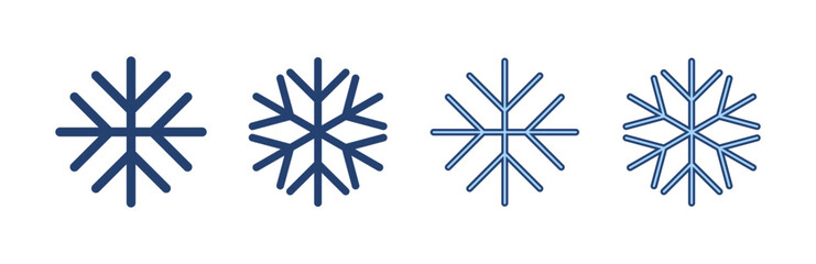 Snow icon vector. snowflake sign and symbol