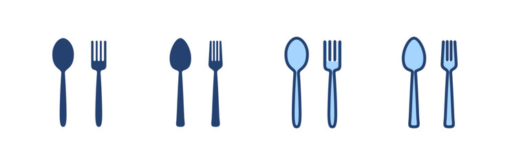 spoon and fork icon vector. spoon, fork and knife icon vector. restaurant sign and symbol