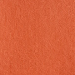 Synthetic orange color leather background, rectangular color. Close-up detail view of art image texture decoration material, orange pattern background for design