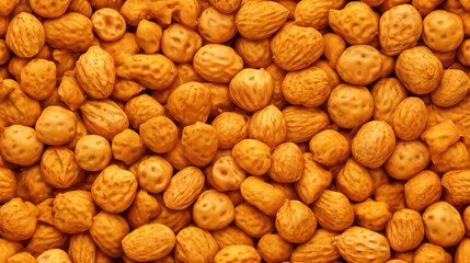 background of nuts, chickpea resemblance