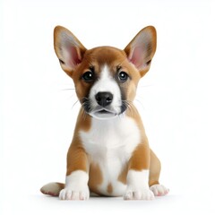 Basenji Puppy's Curious Adventures: Innocent Charm, Generative AI