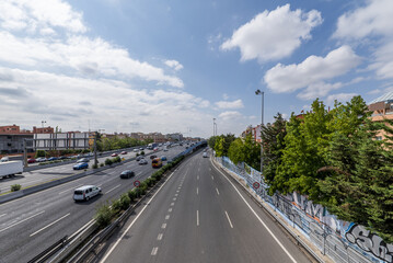 Lanes of the M-30 ring road