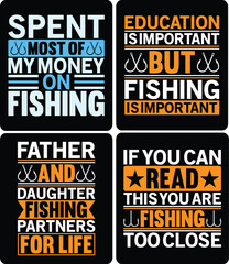 Typography fishing t shirt design  template