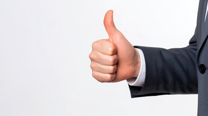 businessman showing thumbs up. Generative Ai