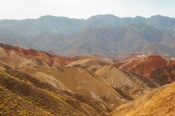 Photo sur Plexiglas Zhangye Danxia Zhangye Danxia Geological park. It is the one of most beautiful Danxia landform