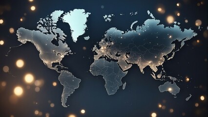 Obraz premium world map