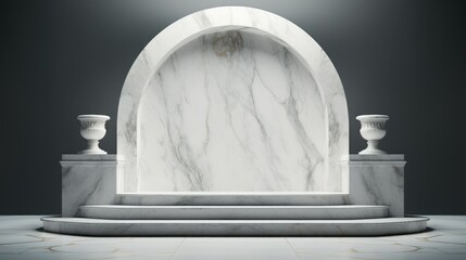 3d Luxury Marble Podium Product Display Background