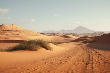 Fototapeta na wymiar desert sand dunes, Generative AI