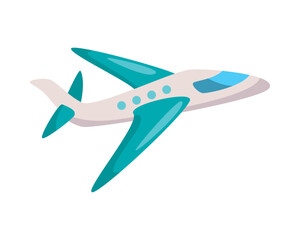 airplane flying travel side view