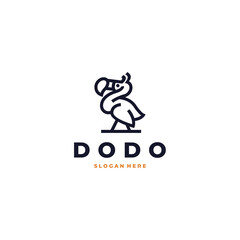 dodo bird modern cute logo