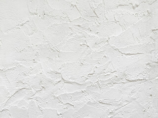 White Concrete wall being plastered for texture background, abstract.