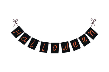 halloween garland lettering