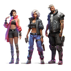 Cyberpunk Style Character References - The Cyberpunk Stylized Collection