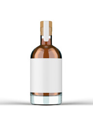 wine bottle and glass