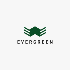 Evergreen modern logo design inspiration