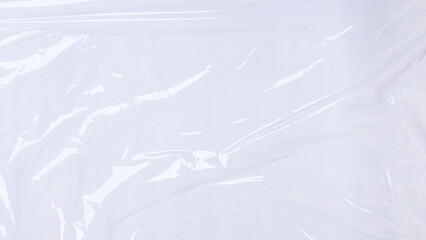 wrinkled plastic texture paper background isolated on white - obrazy, fototapety, plakaty